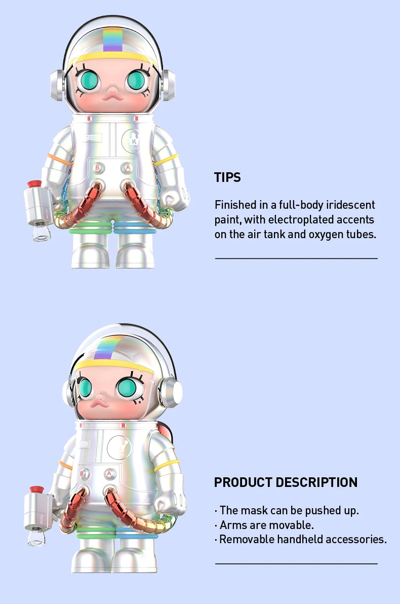 POP MART MEGA SPACE MOLLY 400% Rainbow 2.0 Limited Edition