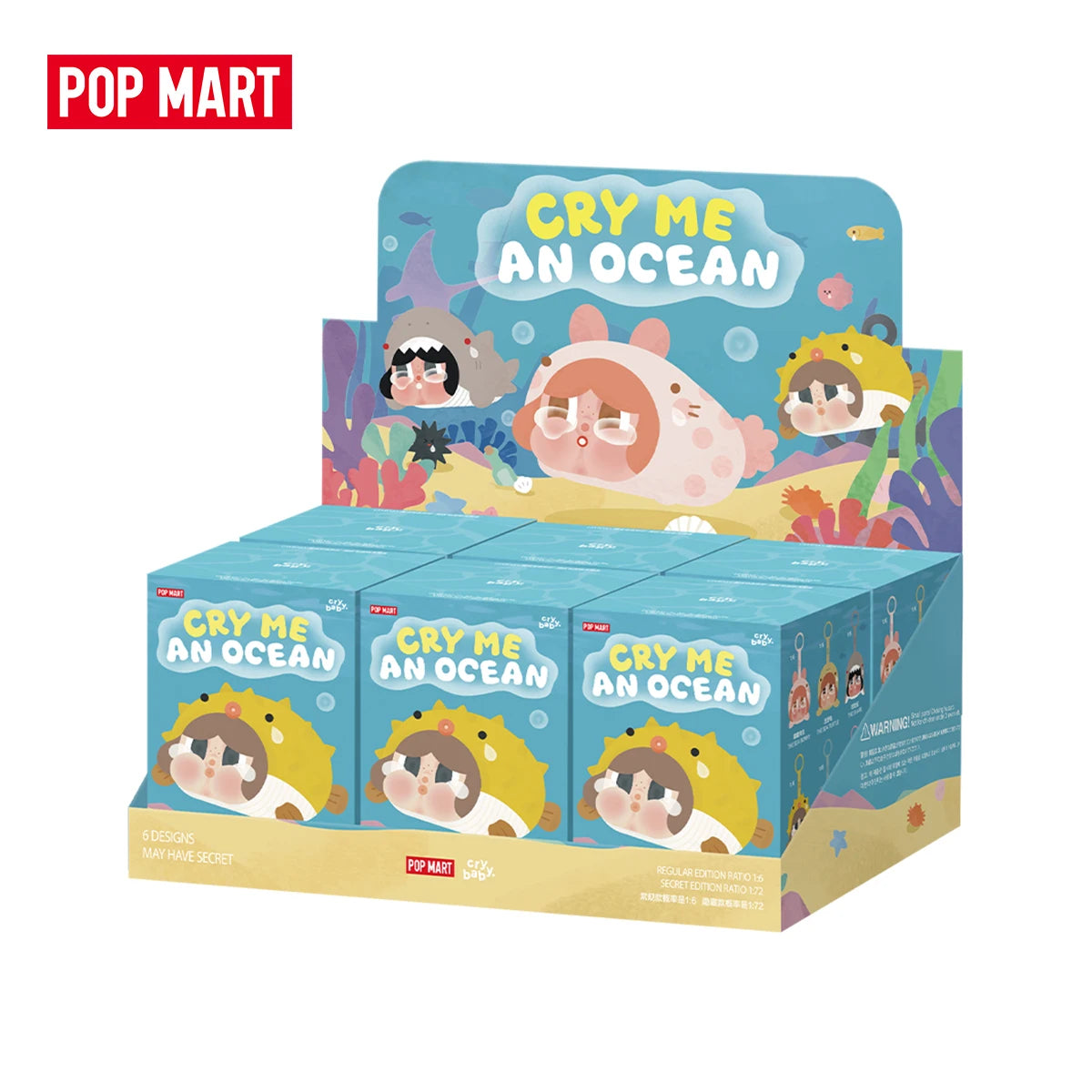 POP MART CRYBABY Cry Me An Ocean Vinyl Plush Pendant Blind image 18