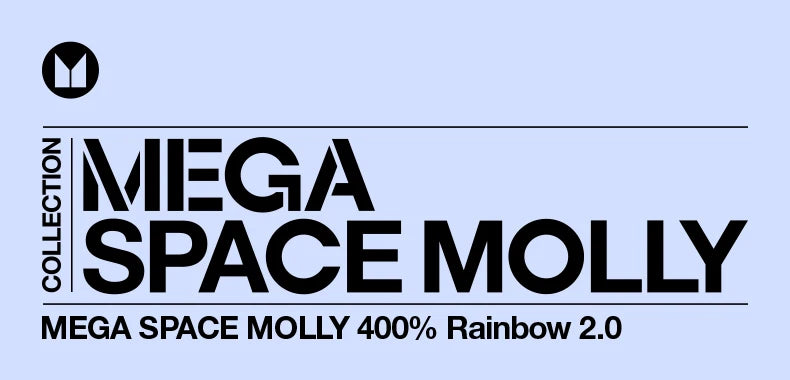 POP MART MEGA SPACE MOLLY 400% Rainbow 2.0 Limited Edition