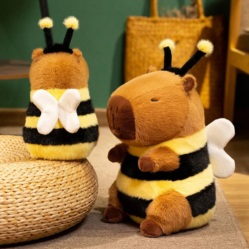 Bee Capybara Plush – Cute Hybrid Stuffed Animal