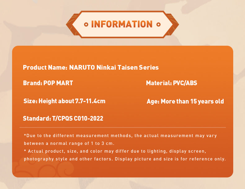 POP MART Naruto Ninkai Taisen Blind Box Figures