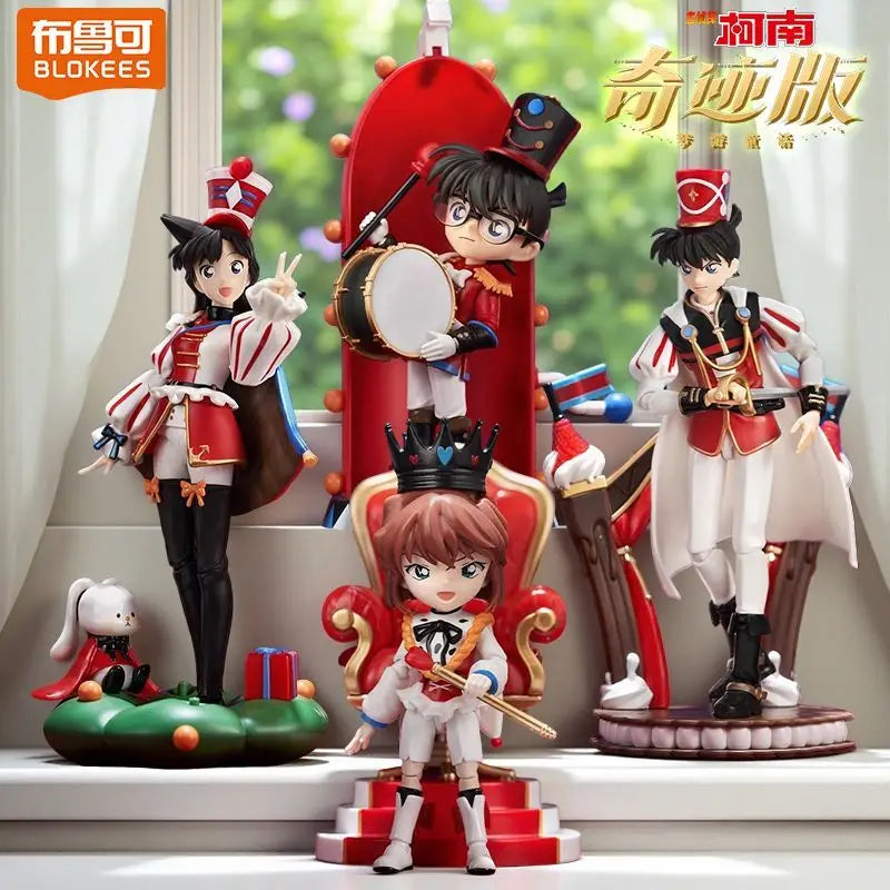 BlindBox BLOKEES Block Man Detective Conan Miracle Edition Kudou Shinichi Rachel Moore Children's Assembled Toy Model Ornamen