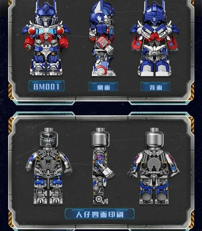BLOKEES Transformers Optimus Prime, Megatron & Bumblebee Building Blocks