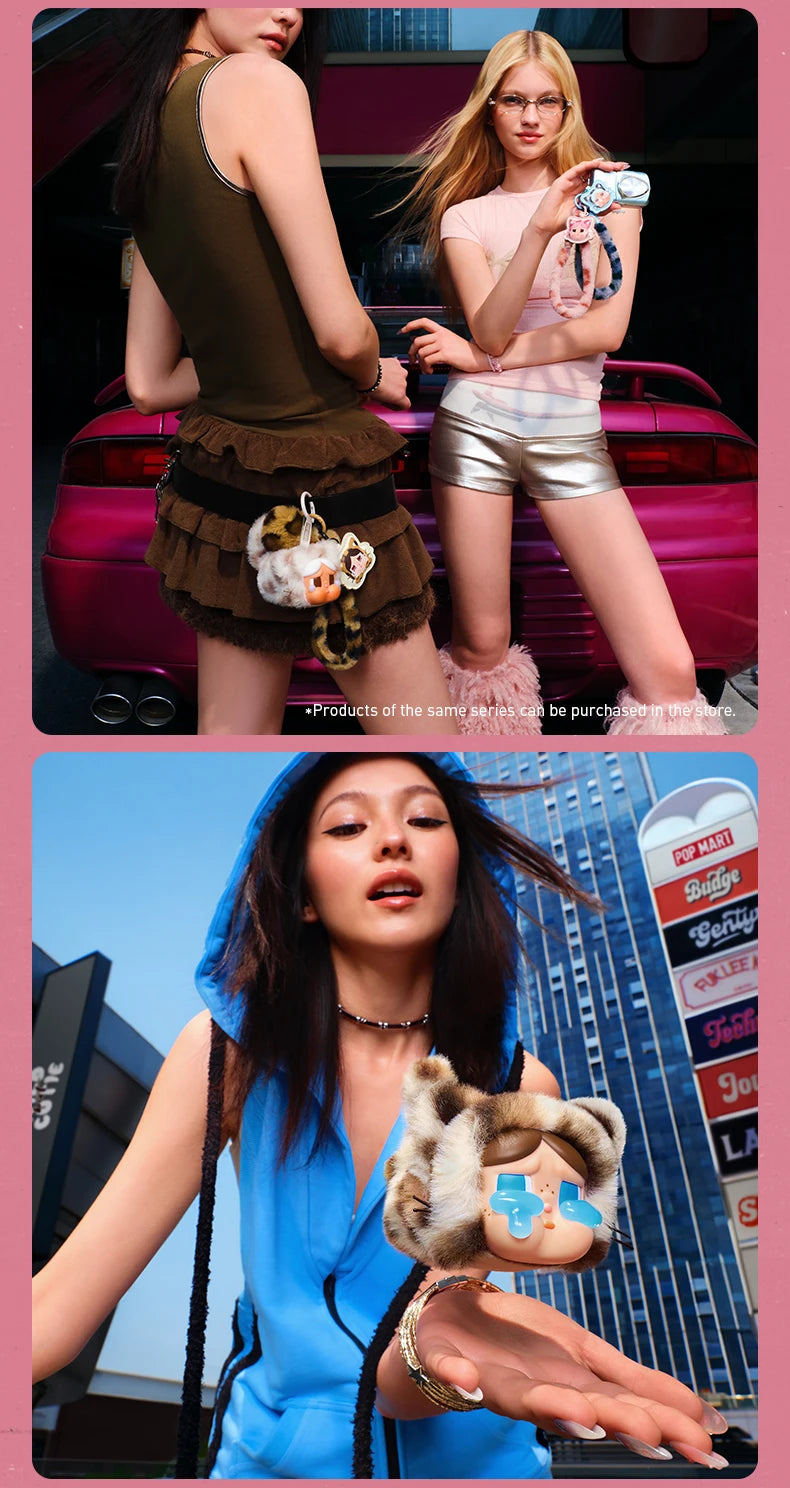 POP MART CRYBABY Wild but Cutie Plush Pendant + Crying Again Blind Box Combo