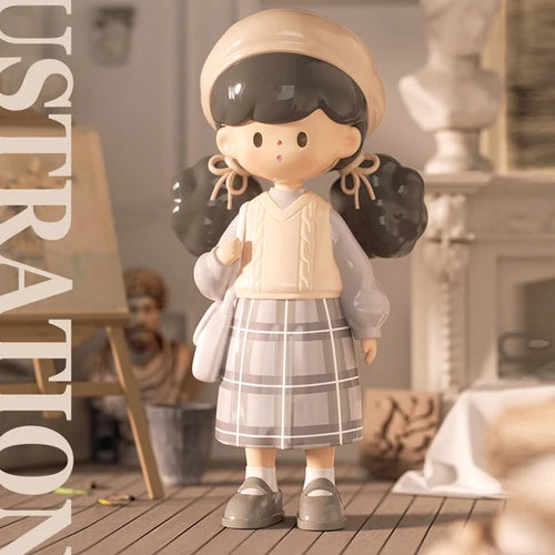 Popcorn Sister Molinta Colleges Series Blind Box Figure