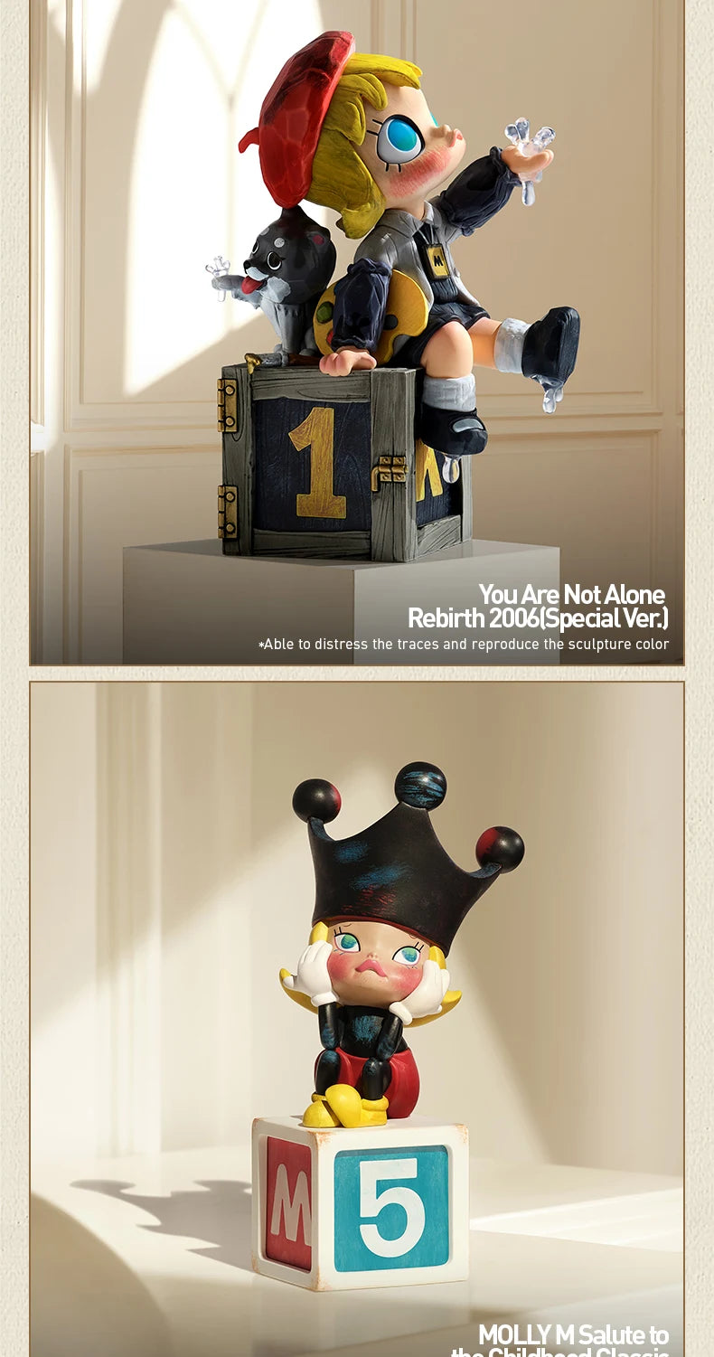 POP MART MOLLY Anniversary Statues Classical Retro 2 Series Blind Box