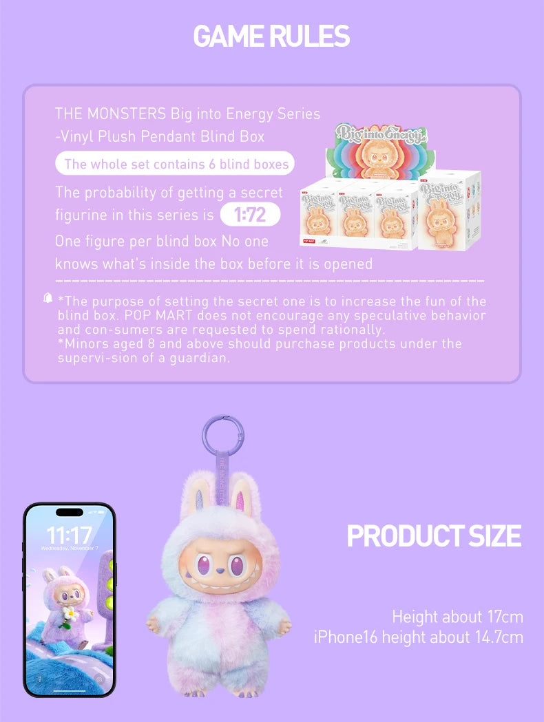 POP MART Labubu The Monsters Big Into Energy Blind Box