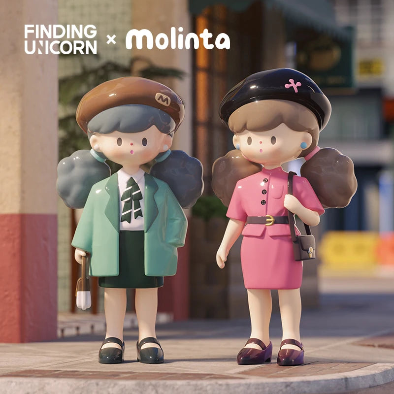 Finding Unicorn Molinta Retro Girls Series Blind Box Collectible Figures