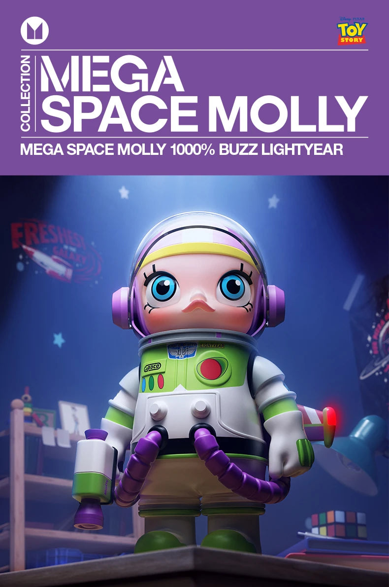 POP MART MEGA Space Molly 1000% Buzz Lightyear Limited Edition