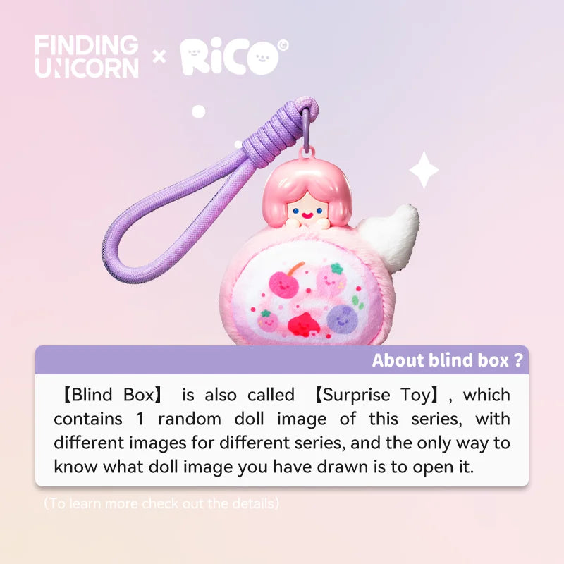 Finding Unicorn RiCO Dessert Party Aromatherapy Plush Blind Box – Scented Collectible Keychain
