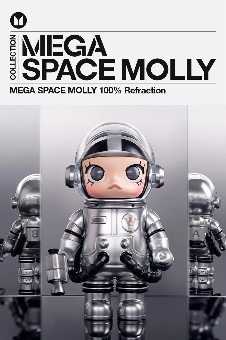 POP MART MEGA SPACE MOLLY 100% Refraction Limited to 2pcs per Order