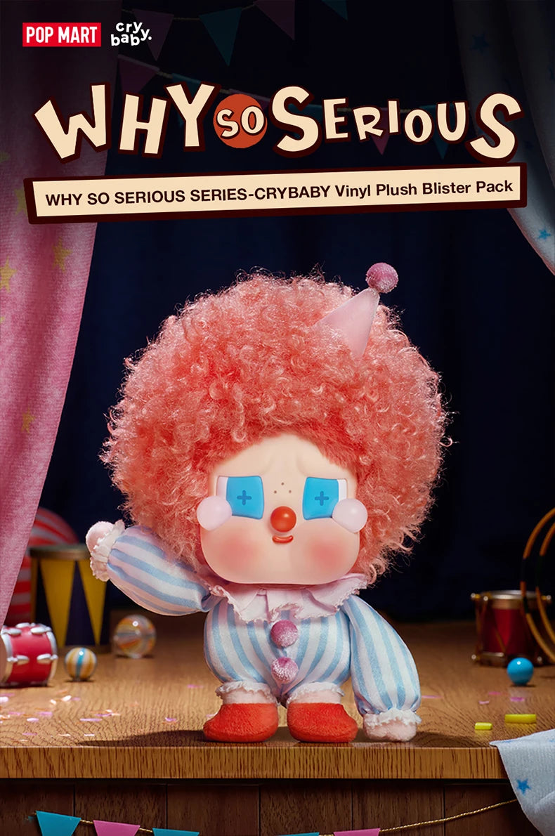 POP MART Why So Serious Crybaby Vinyl Plush Blister Pack