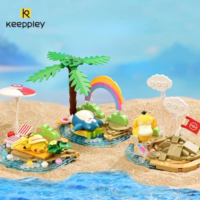 KEEPPLEY Pokémon Street Series Building Blocks Pikachu Eevee Psyduck