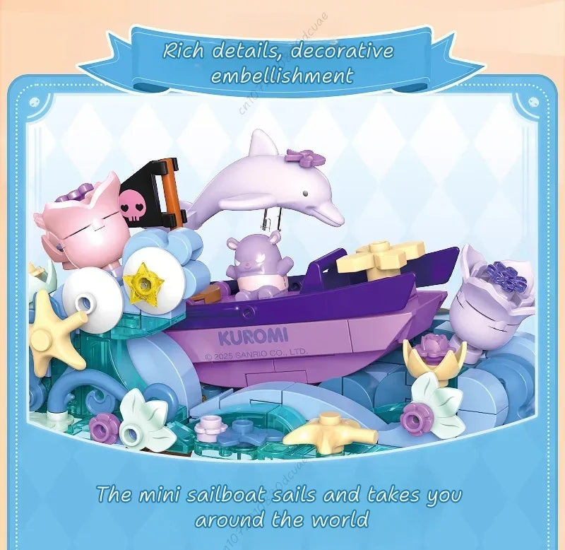 TOPTOY Sanrio Kuromi Whispering Wishes Micro Building Blocks