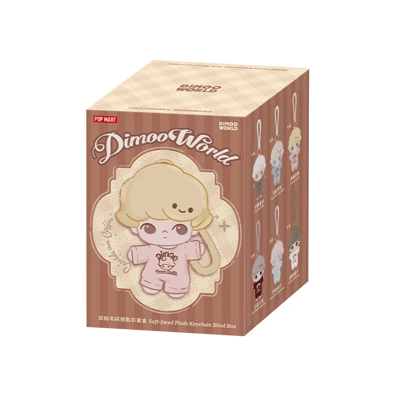 POP MART DIMOO Crush on Coffee Series Soft-faced Plush Keychain Blind Box