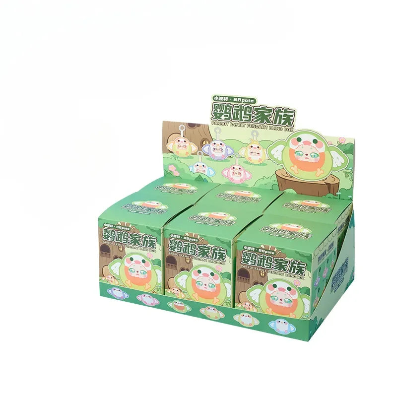 BBpote Parrot Family Series Pendant Blind Box Collectible Figures