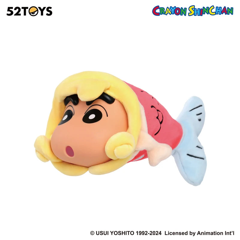 52TOYS Crayon Shinchan Floppy Fish Blind Box Anime Figure Collectible
