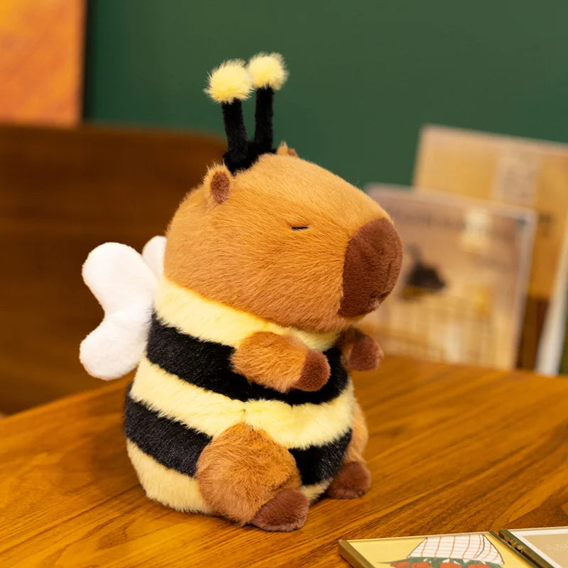 Bee Capybara Plush – Cute Hybrid Stuffed Animal