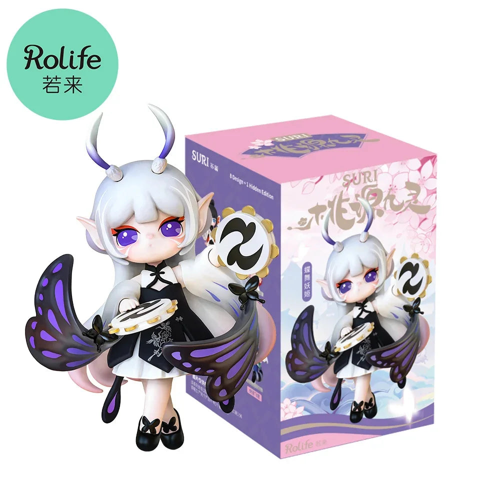 Rolife Rolife Suri Peach Blossom Nine Elves Series Blind Box – Collectible Anime Figures blind box vinyl figure, sealed myste