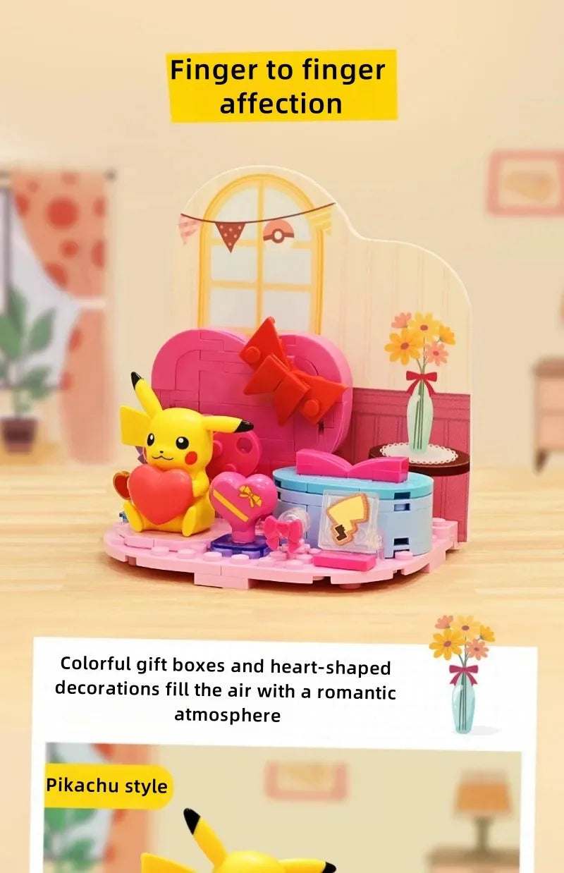 KEEPPLEY Pokémon Street Series Building Blocks Pikachu Eevee Psyduck