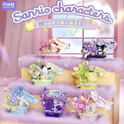 Keeppley Wonder Moon Sanrio Flower Secret Building Blocks – Hello Kitty, Kuromi & My Melody product photo for collectors in N