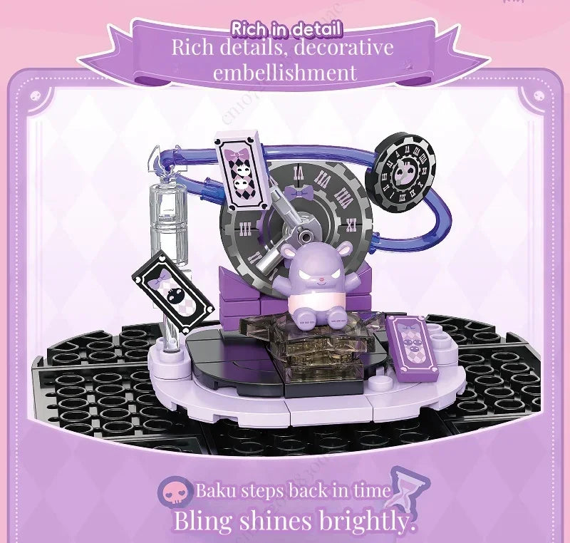 TOPTOY Sanrio Kuromi Whispering Wishes Micro Building Blocks