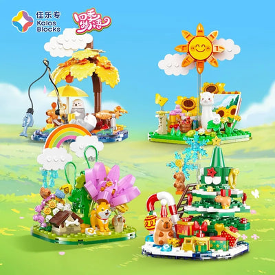 Cute Pet Paradise Four Seasons Story Series Building Blocks