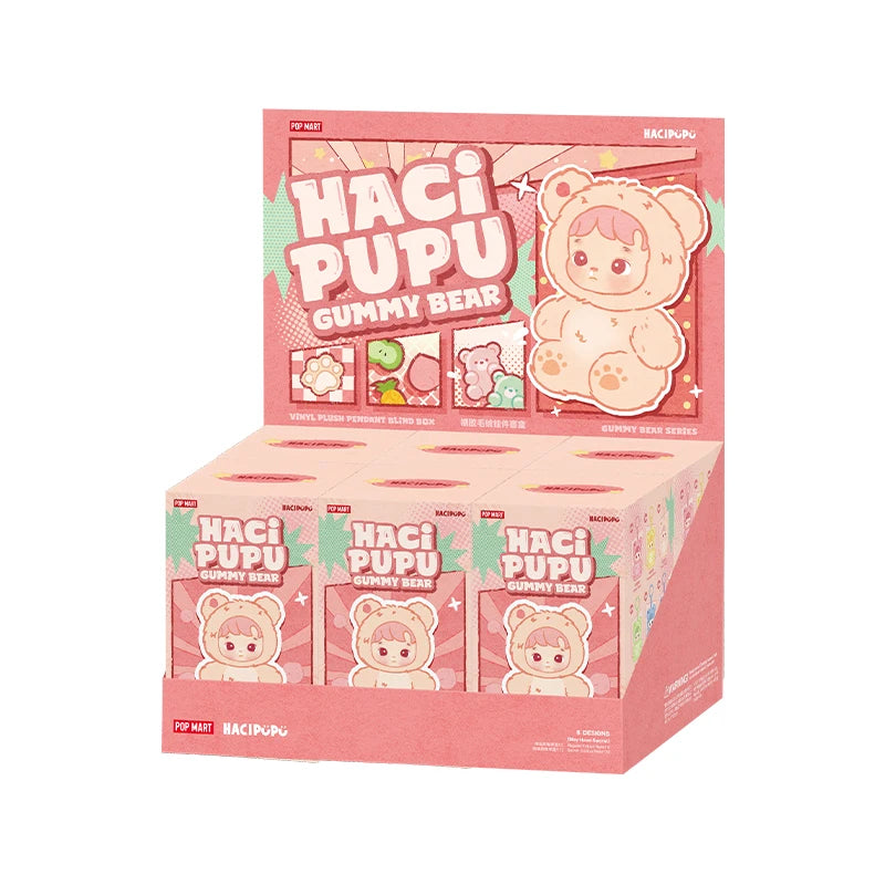 POP MART HACIPUPU Gummy Bear Vinyl Plush Pendant Blind Box