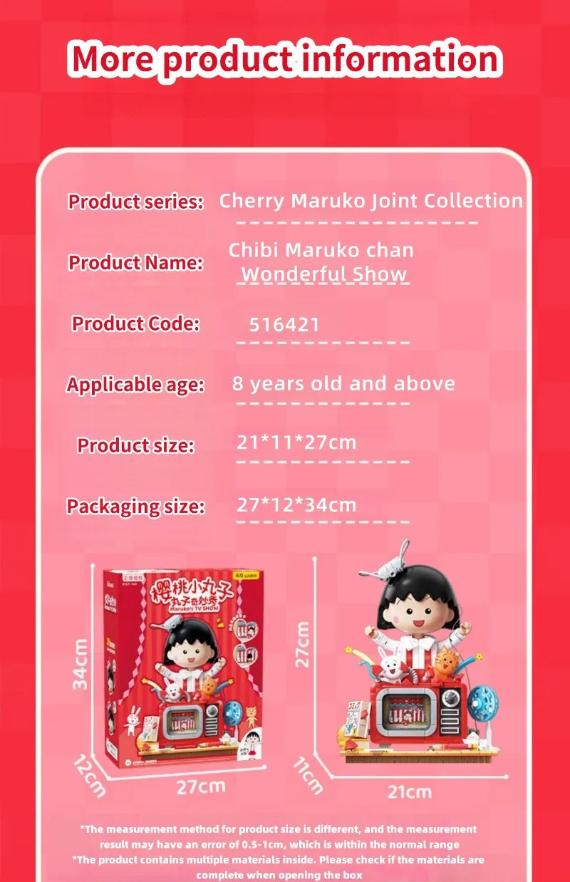 WEKKI Chibi Maruko Chan Building Blocks Micro Bricks