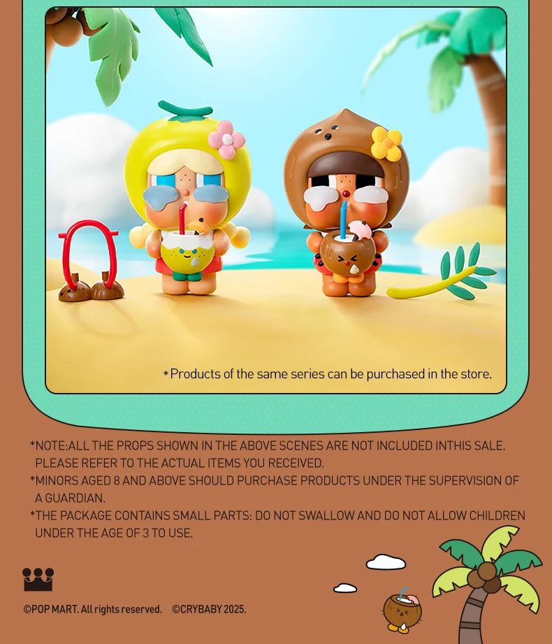 POP MART Crybaby Coconut Brown Figure Limited Edition