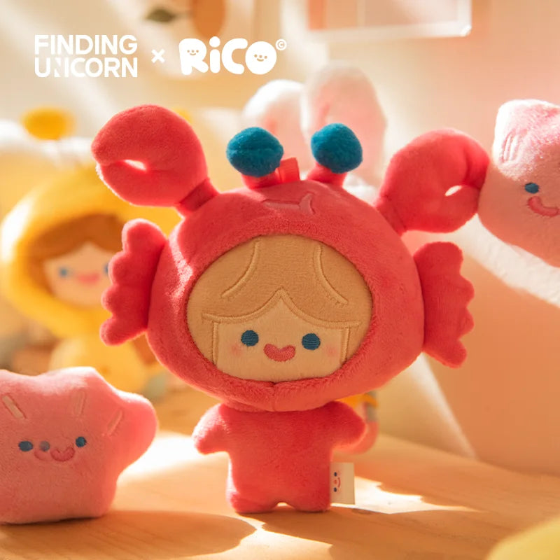Finding Unicorn CELL RiCO Happy Fluffy Series Plush Blind Box – Collectible Mystery Plush