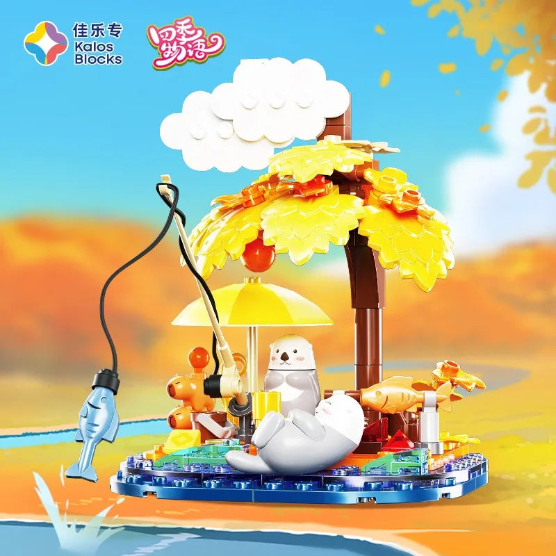 Cute Pet Paradise Four Seasons Story Series Building Blocks