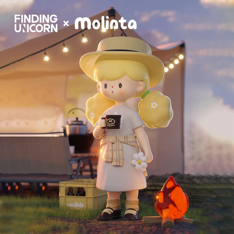 Finding Unicorn Finding Unicorn Molinta Camping Vlog Series Blind Box Collectible Figures blind box vinyl figure, sealed myst