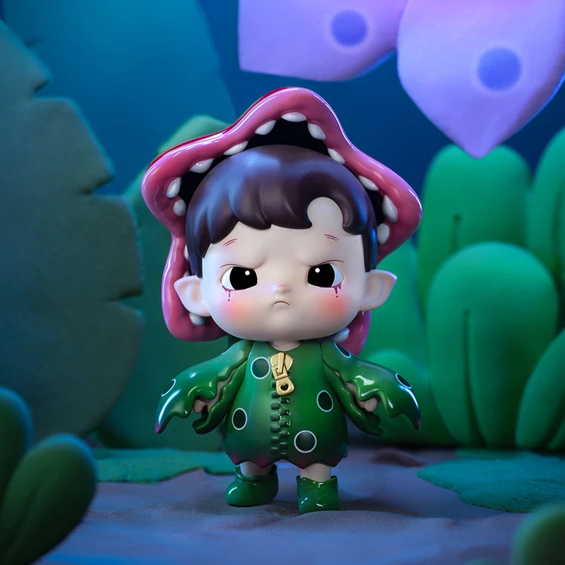 POP MART HACIPUPU Adventures In The Woods figure in green leafy costume