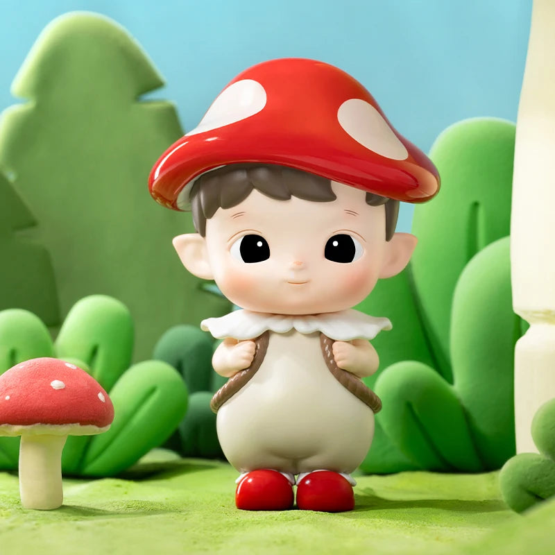 POP MART HACIPUPU Adventures In The Woods figure wearing mushroom hat