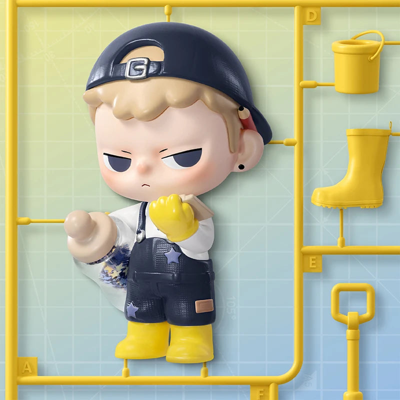 POP MART KUBO 24/7 YOU blind box figure in work uniform with hat