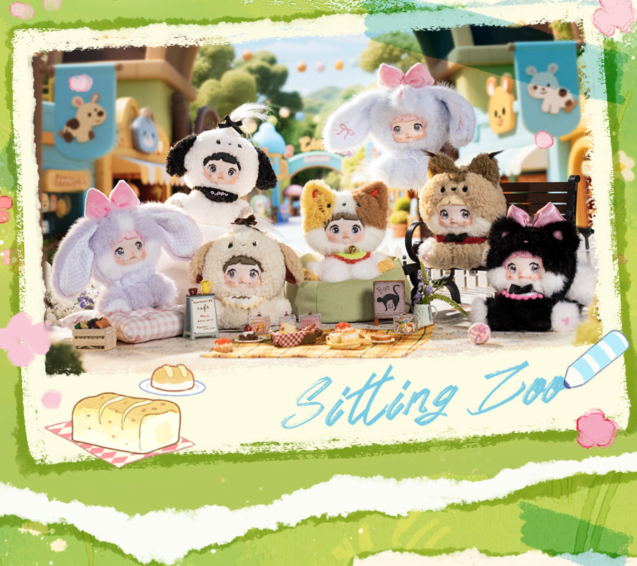 Nommi Sitting Baby Zoo Series Blind Box Plush