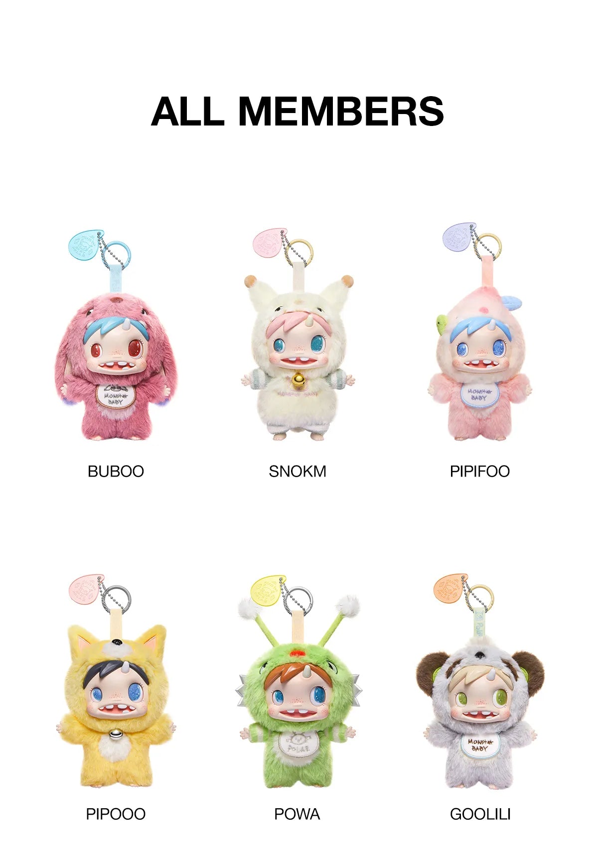 POP MART Polar Monster Baby Plush Pendant Blind Box Ver.1