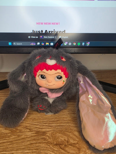 Confirmed Wakuku Fox & Bunny Trick Or Treat Series Cool Bunny Plush (Open)