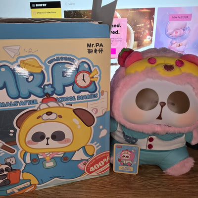 Confirmed MR.PA Animal’s After-school Diaries 400% Apple Courier Plush (Open)