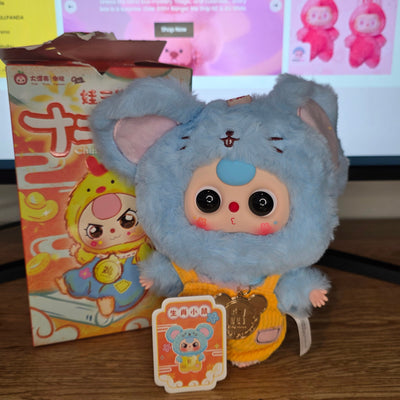 Confirmed Baby Three Twelve Zodiac Series Plush Blind Box V2 - Rat (Open)
