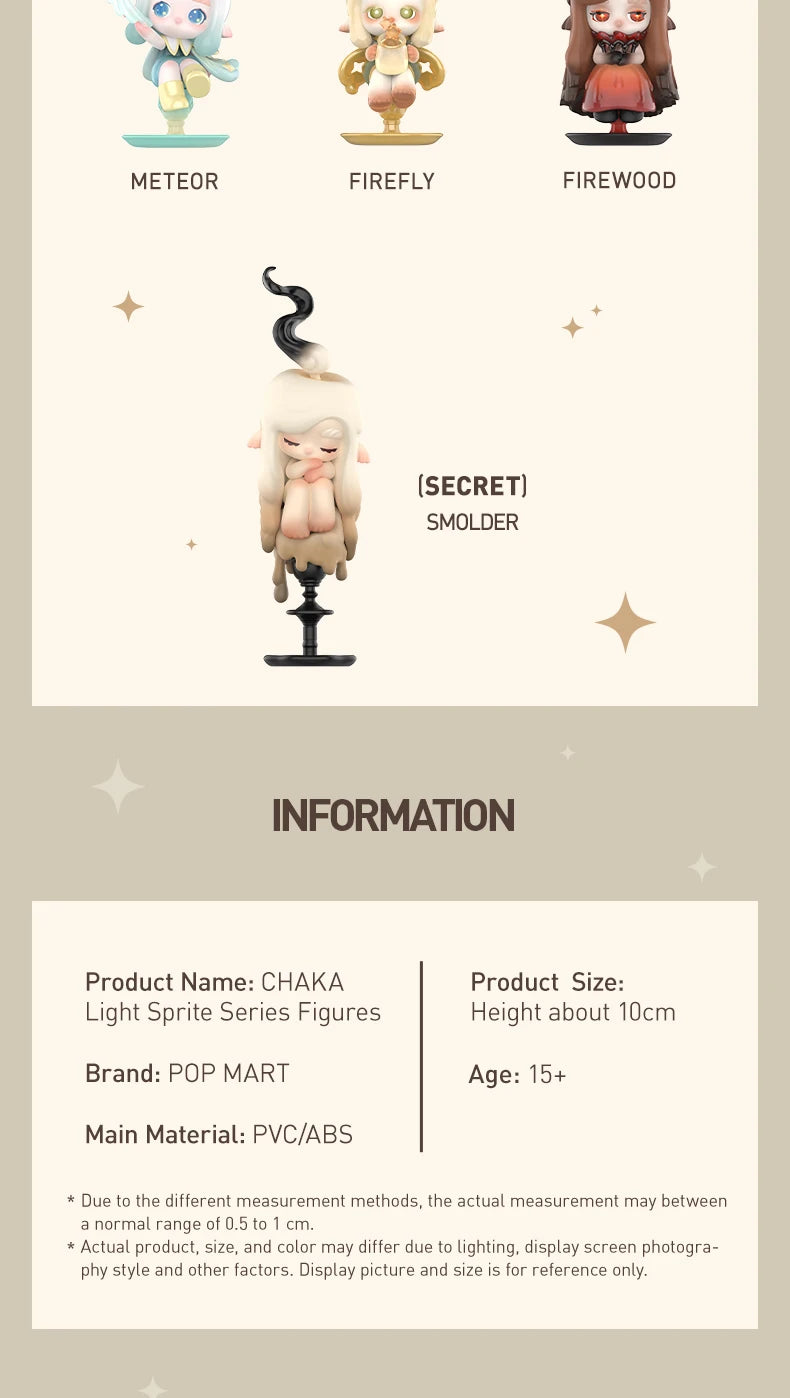 POP MART CHAKA Light Sprite Series Blind Box Figures (Pre-Order)