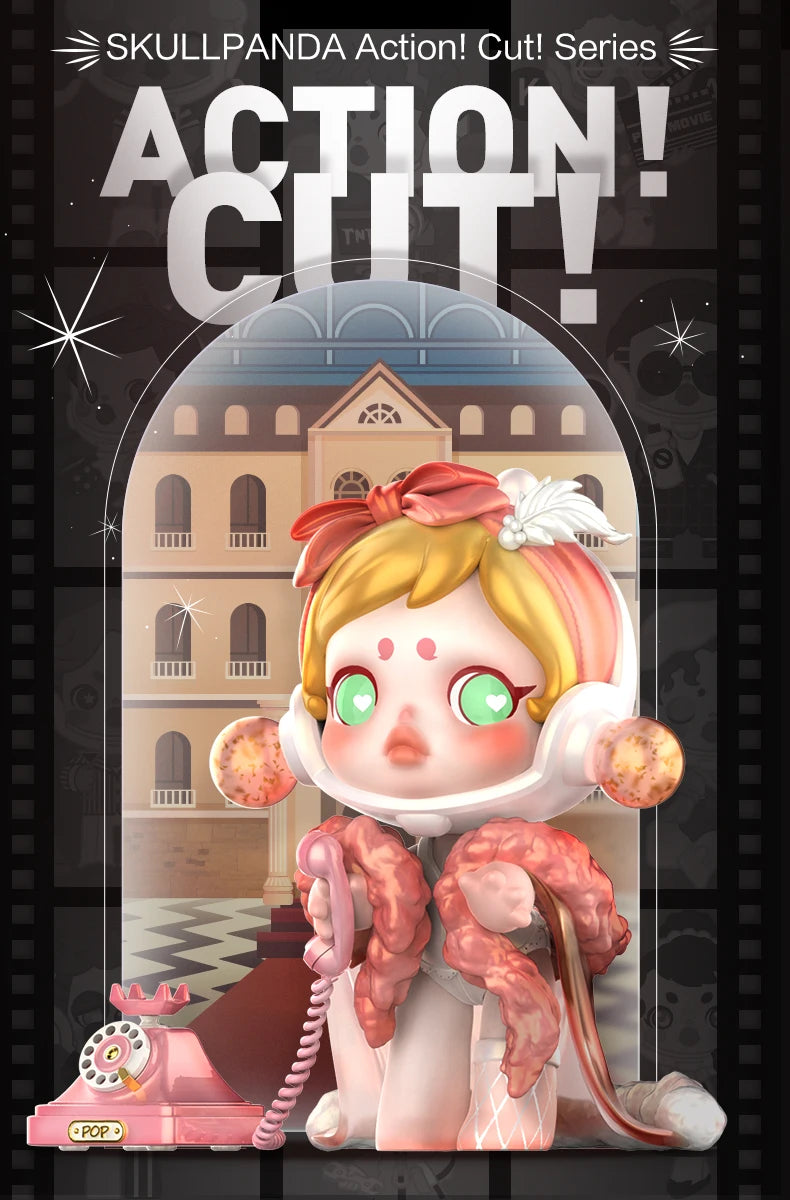 POP MART SKULLPANDA Action Cut! Series Blind Box Figures (Pre-Order)