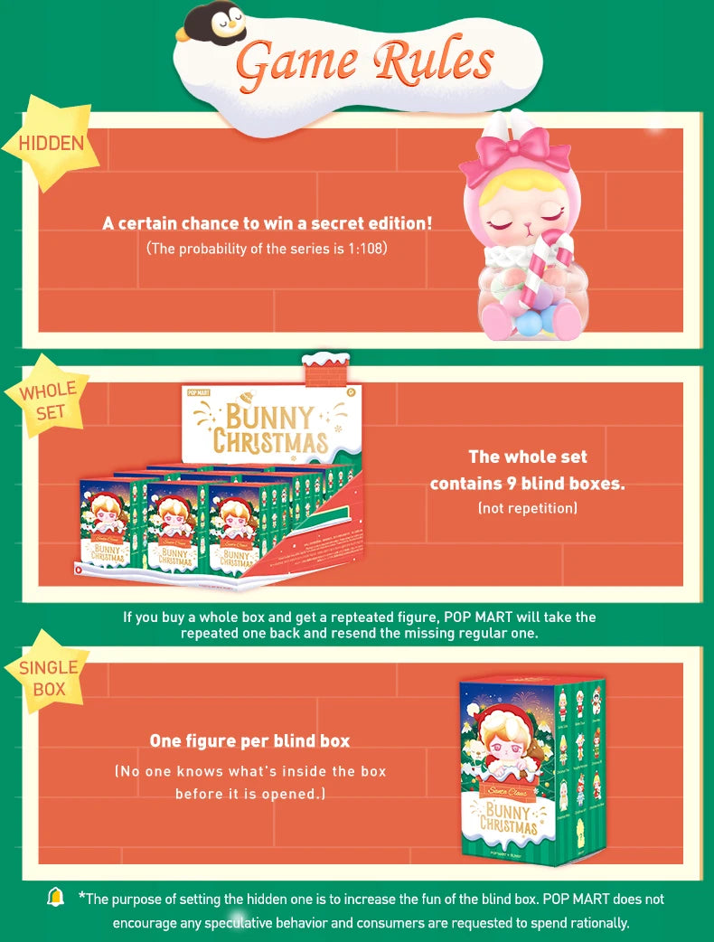 POP MART Bunny Christmas Series Blind Box Figures