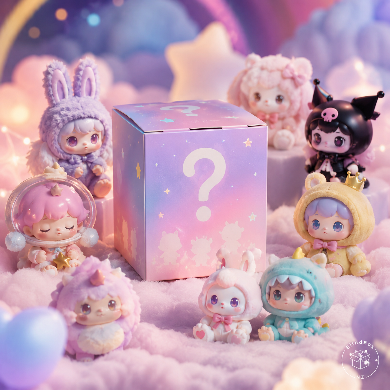 Mystery Confirmed Blind Box Bundle Worth $150 packaging view