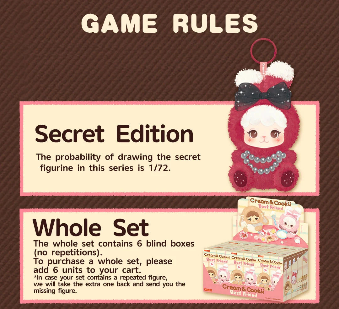 Rolife Cream & Cookii Bunny Best Friend Plush Blind Box