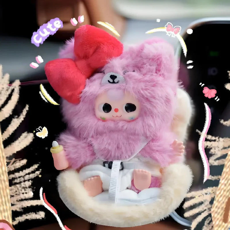 Baby Three Vehicle-Mounted Baby Plush Blind Box Figures