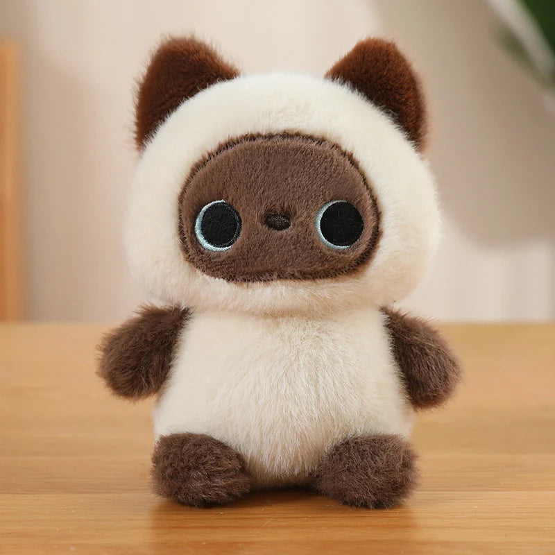 Cute Sitting Animals Plush – Red Panda, Fox, Sloth, Cat, Capybara & Pig