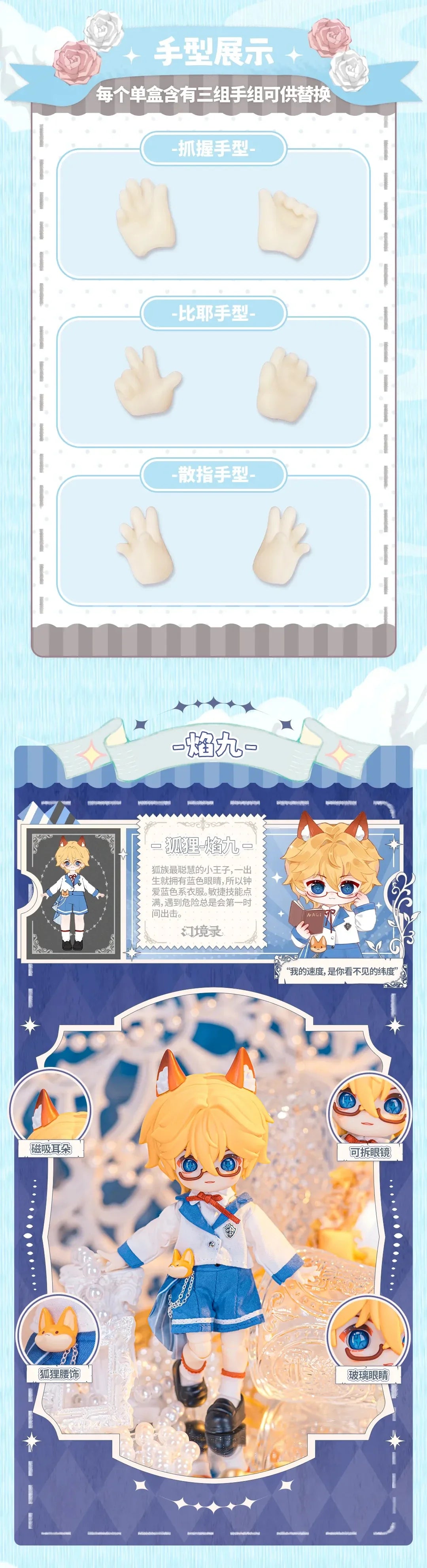 Nagi V5 Mirage Record Series 1/12 BJD Blind Box Collectible