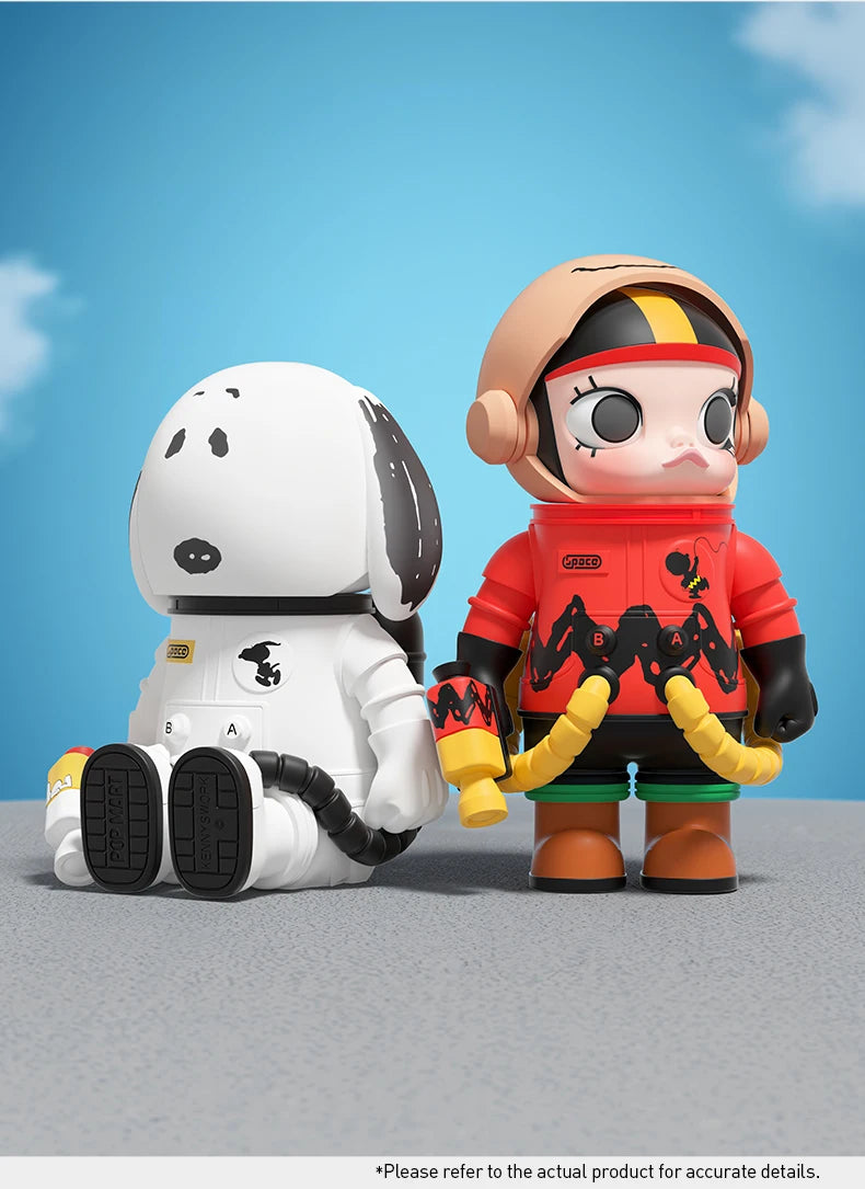 POP MART MEGA SPACE MOLLY Charlie Brown & Snoopy 100% Figure